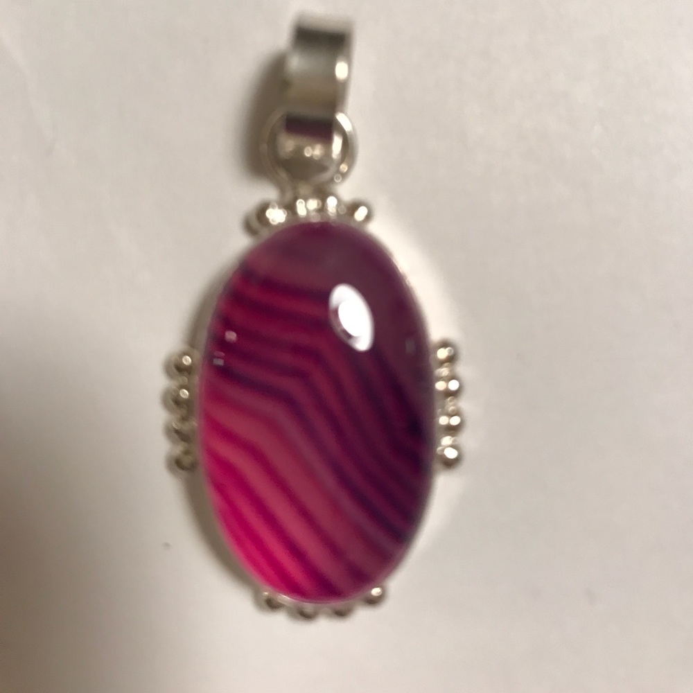 💜Beautiful Botswana agate pendant💜